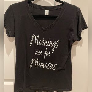 Mornings are for mimosas graphic tee